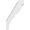 Ekena Millwork 5-in. W x 6-in. D x 10-in. H Valencia Architectural Grade PVC Knee Brace BRCP05X06X10VAL - alternate 2
